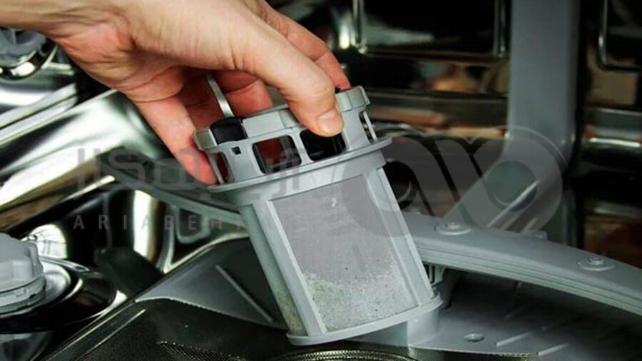 تمیز کردن فیلتر ماشین ظرفشویی ال جی