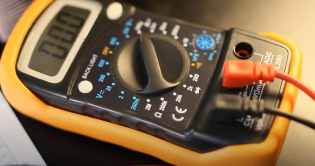 نحوه تست موتور جاروبرقی با استفاده از اهم متر