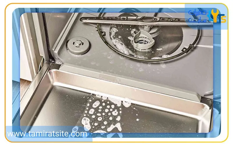 تعمیرات ماشین ظرفشویی زیرووات که آب را تخلیه نمی کند.