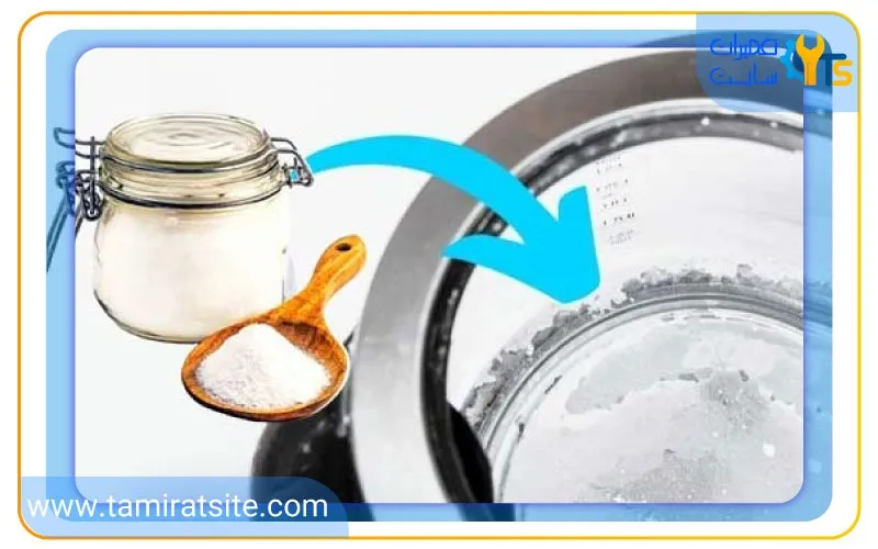 جرم گیری چای ساز شیشه ای تفال با استفاده از جوش شیرین