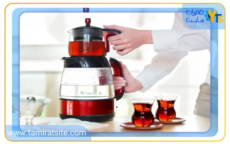 قرار نگرفتن کتری و قوری در جای خود به صورت صحیح