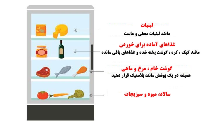 چیدمان یخچال فریزر ال جی(LG)