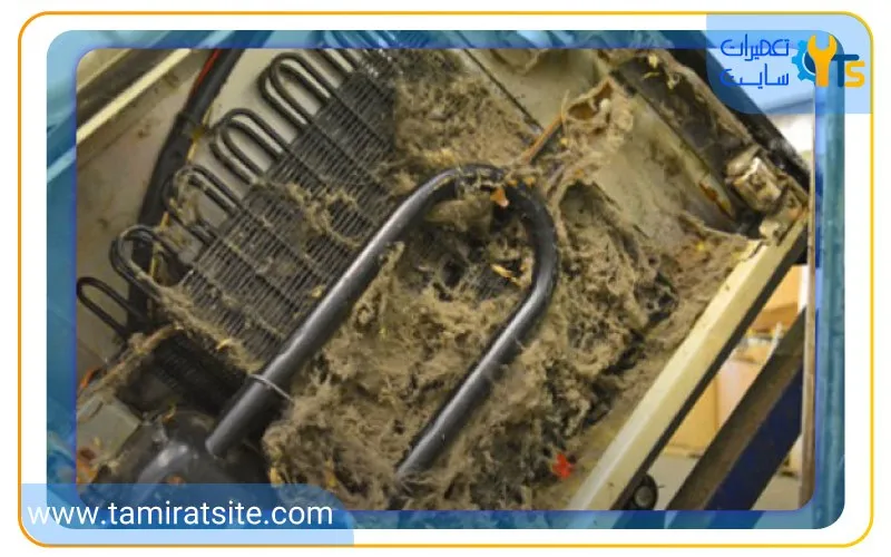 کثیف بودن لوله های کندانسور